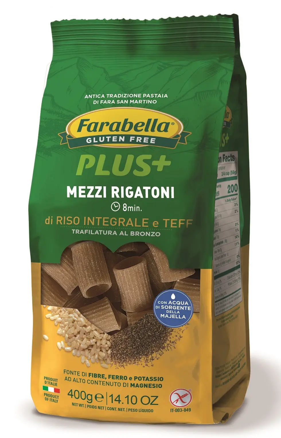 Mezzi Rigatoni od integralnog riža i teff-a