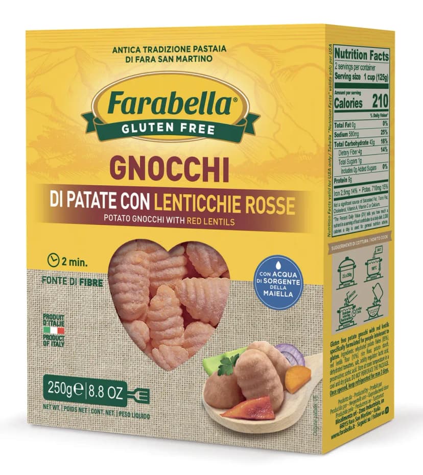 Njoki od krompira s crvenom lećom